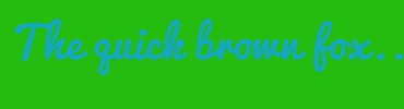 Image with Font Color 14A7C5 and Background Color 23BC0F